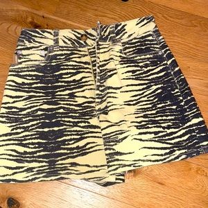 Ganni denim shorts